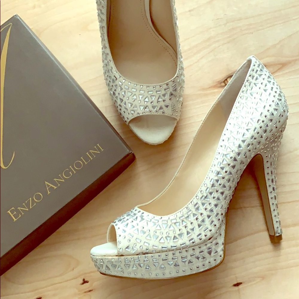 Enzo Sparkle Embellished Heel